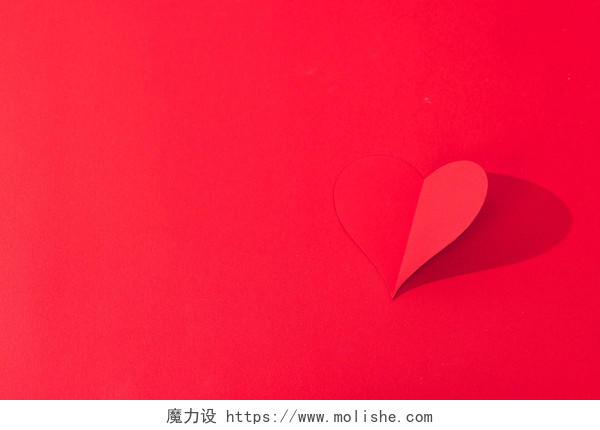 红色爱心创意红色底图